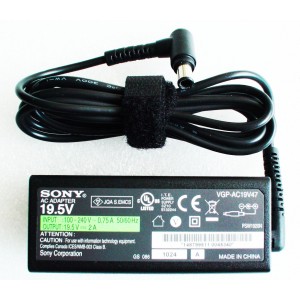 Alimentator original SONY VAIO 19.5V---2A, mufa cu pin central, model: VGP-AC19V47 [ALIM5]